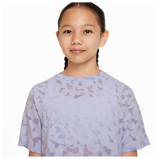 Nike Παιδική κοντομάνικη μπλούζα Crop One Top FM AOB